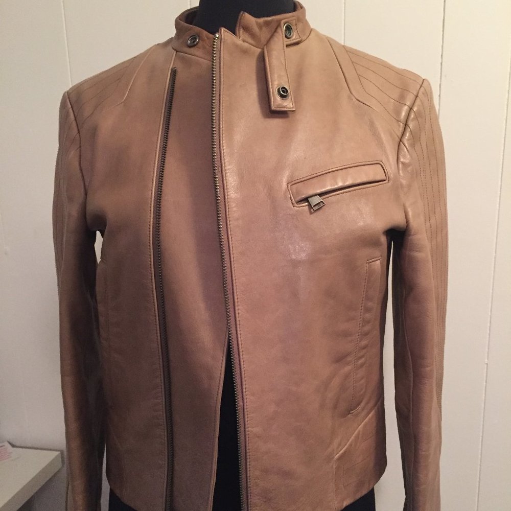 Banana Republic Leather Motorcycle Jacket